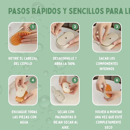 Veluna Steam Brush para gatos
