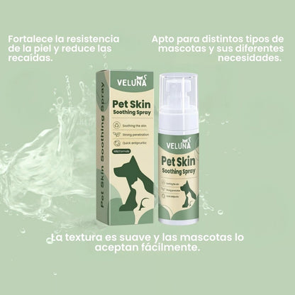 Veluna Spray Aliviador de Piel Avalado por Veterinario para Perros